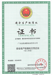 安全生产标准化证书